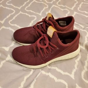 Womens maroon New Balance slip on
